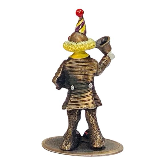Pewter Clown Happy Chappies Hand Painted Mark Models Ring A Ding Ron England 3in - Picture 2 of 6